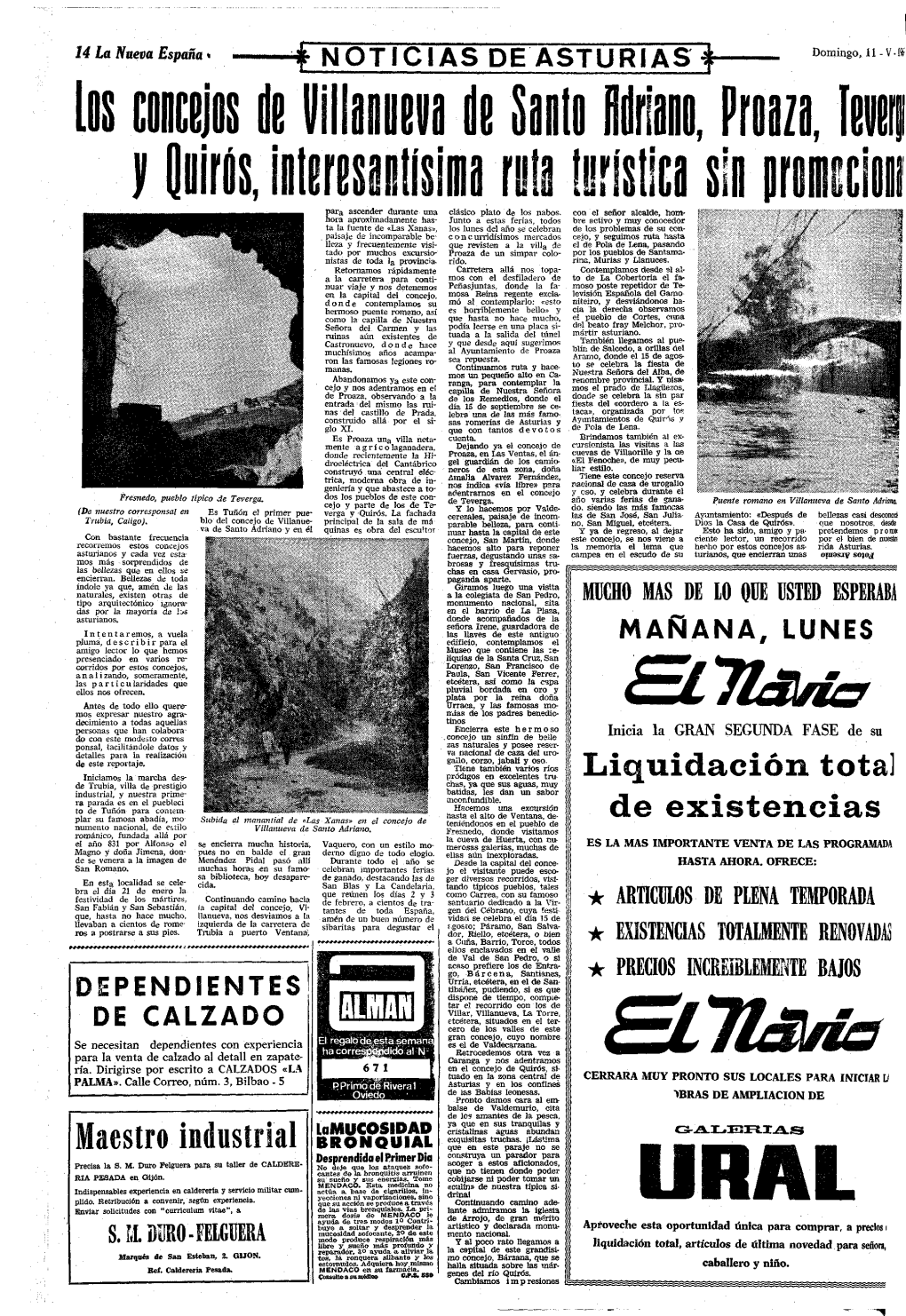 11/05/1969 Publicada En LA NUEVA ESPAÑA