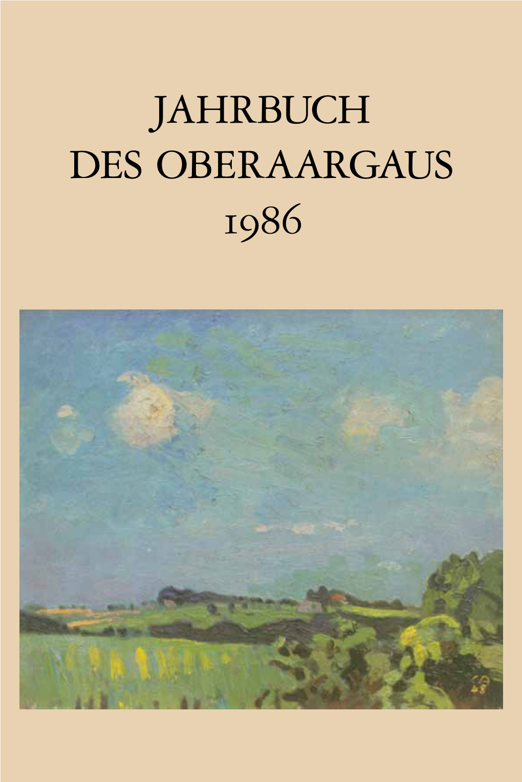 Jahrbuch Des Oberaargaus 1986