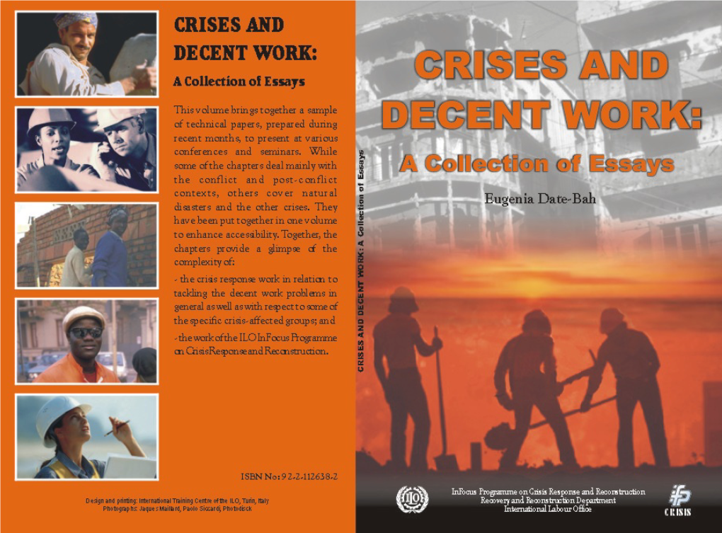 CRISES and DECENT WORK: a Collection of Essays