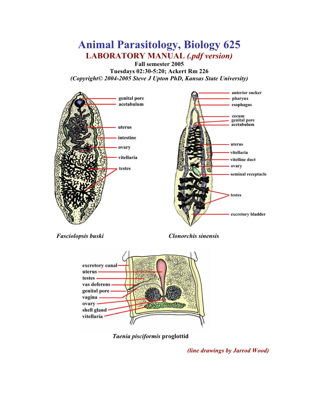 Animal Parasitology, Biology