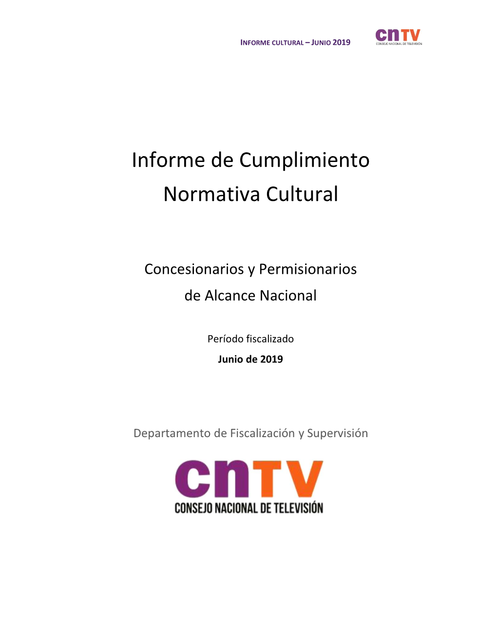 Informe De Cumplimiento Normativa Cultural