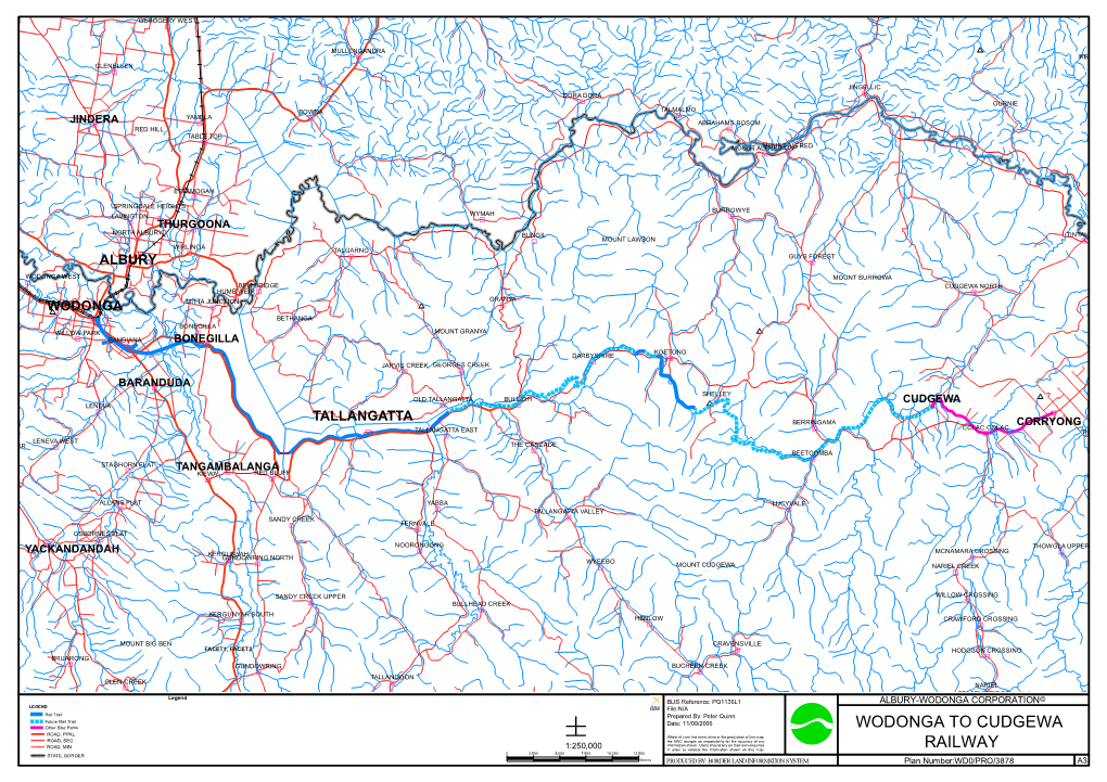 Wodonga to Cudgewa Railway