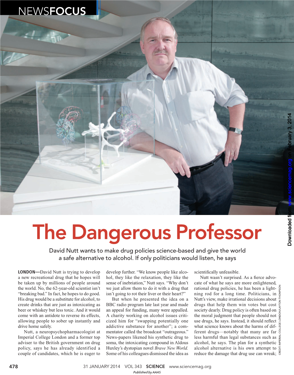 The Dangerous Professor: Interview with David Nutt