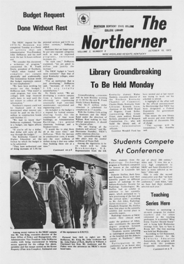 Northerner OCTOBER 19, 1973