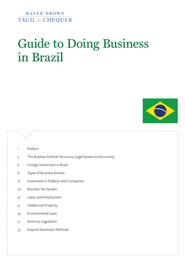 Guide to Doing Business in Brazil