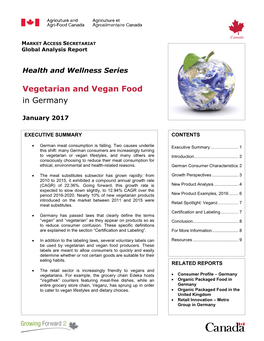 Vegetarian and Vegan Food in Germany