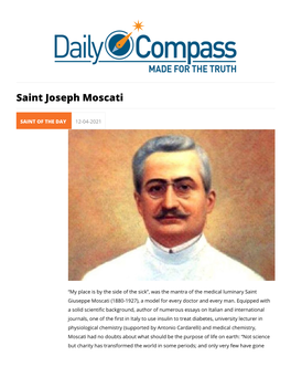 Saint Joseph Moscati