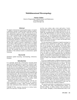 Multidimensional Mereotopology