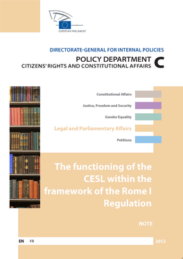 The Functioning of the CESL Within the Framework of the Rome I Regulation