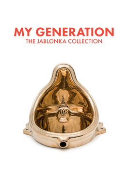 My Generation the Jablonka Collection