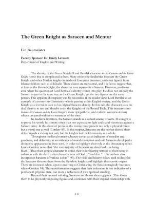 The Green Knight As Saracen and Mentor