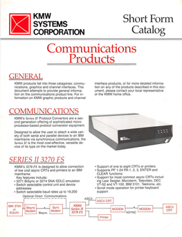 Communications Products