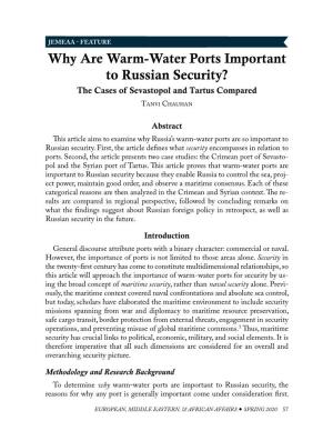 Why Are Warm-Water Ports Important to Russian Security?