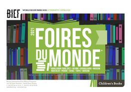 Children's Books Info@Bief.Org - WORLD BOOK FAIRS 2021 8 THEMATIC CATALOGS