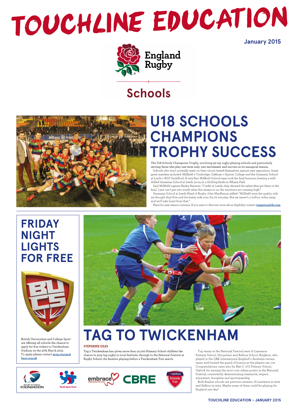 Tag to Twickenham U18 Schools Champions Trophy