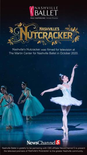 Nashville's Nutcracker Was Filmed for Television at the Martin Center For