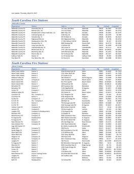 SC Fire Station Listing