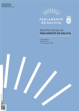 Boletín Oficial Do Parlamento De Galicia