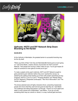 Upfronts: HGTV and DIY Network Strip Down Branding to Hit Harder