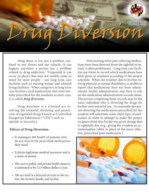 Effects of Drug Diversion