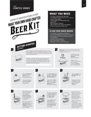 Beer Instructions