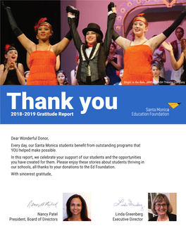 2018-2019 Gratitude Report