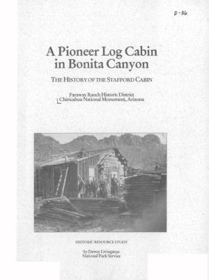 A Pioneer Log Cabin in Bonita Canyon