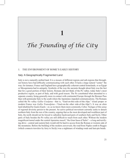 The Founding of the City