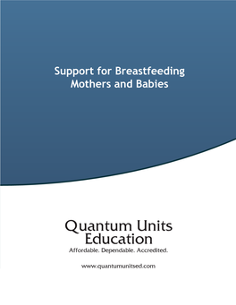 The CDC Guide to Strategies to Support Breastfeeding Mothers And