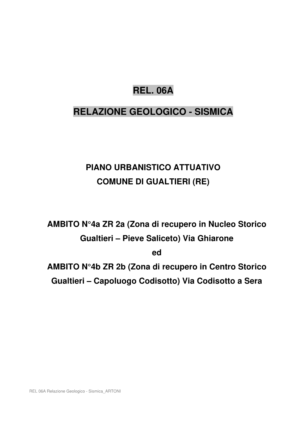 Rel. 06A Relazione Geologico