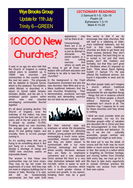 10000 New Churches?