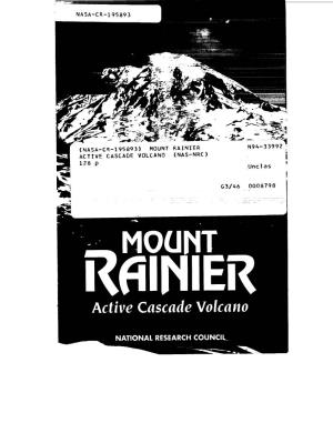 MOUNT ACTIVE CASCADE VOLCANO I28 P RAINIER