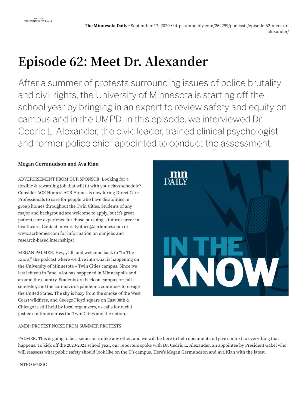 Meet Dr. Alexander