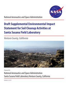 Draft Supplemental Environmental Impact Statement for Soil Cleanup Activities at Santa Susana Field Laboratory Ventura County, California