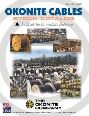 Okonite's Stock Catalog of Instock Cables
