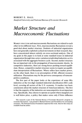 Market Structure and Macroeconomic Fluctuations