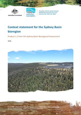 Context Statement for the Sydney Basin Bioregion, PDF, 16.06 MB