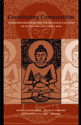 Constituting Communities Theravada Buddhism and the Religious