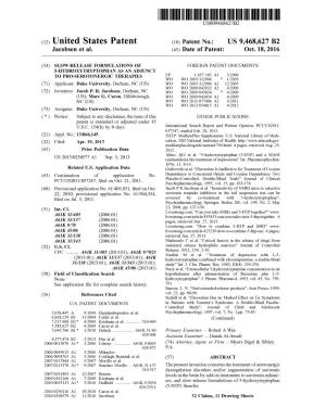 (12) United States Patent (10) Patent No.: US 9.468,627 B2 Jacobsen Et Al