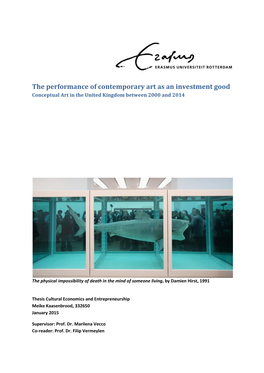 The Performance of Contemporary Art As an Investment Good Conceptual Art in the United Kingdom Between 2000 and 2014