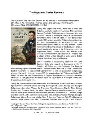 The American Sharpe: the Adventures of an American Officer of the 95Th Rifles in the Peninsula & Waterloo Campaigns