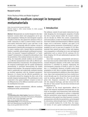 Effective Medium Concept in Temporal Metamaterials