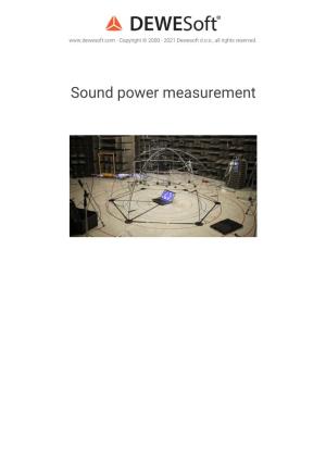 Sound Power Measurement What Is Sound, Sound Pressure and Sound Pressure Level?