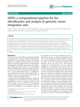 VISPA: a Computational Pipeline for the Identification and Analysis Of