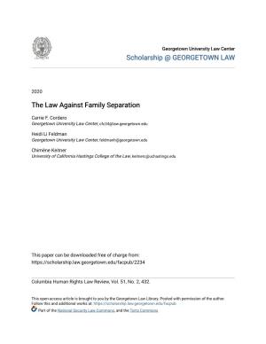 The Law Against Family Separation