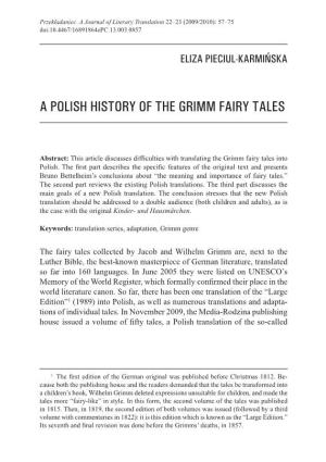 A Polish History of the Grimm Fairy Tales