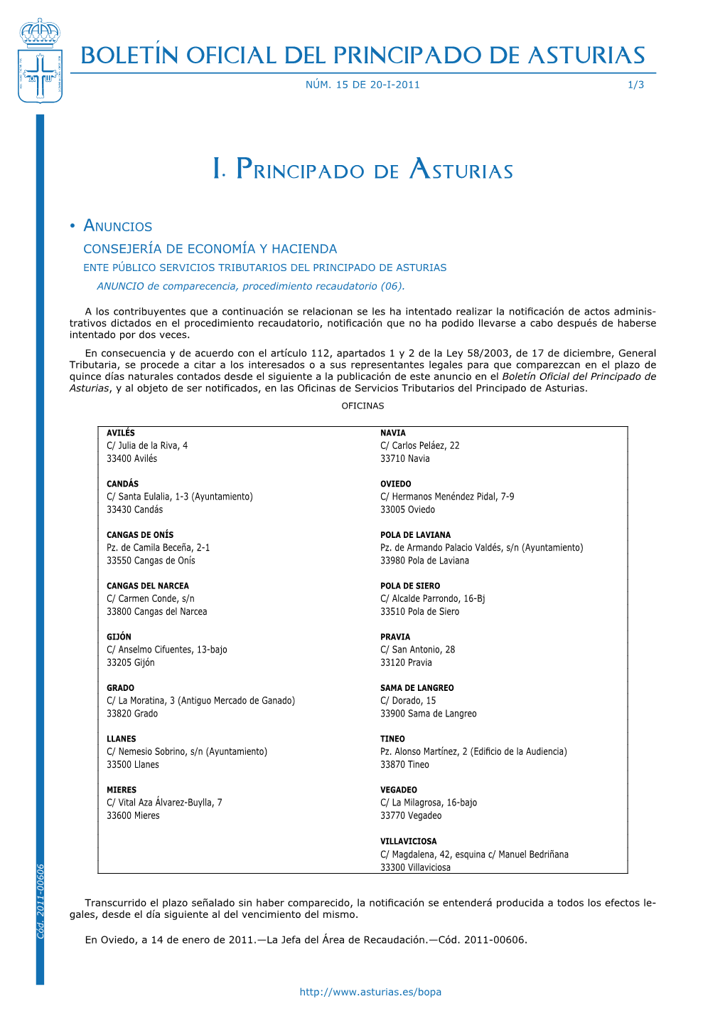 Boletín Oficial Del Principado De Asturias