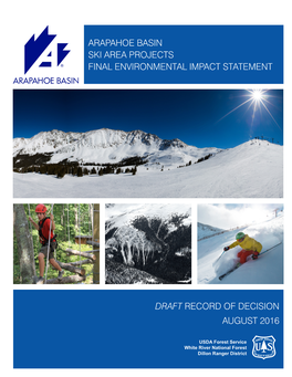 Arapahoe Basin Ski Area Projects Final Environmental Impact Statement