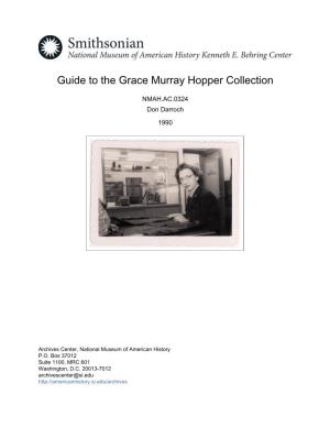 Guide to the Grace Murray Hopper Collection