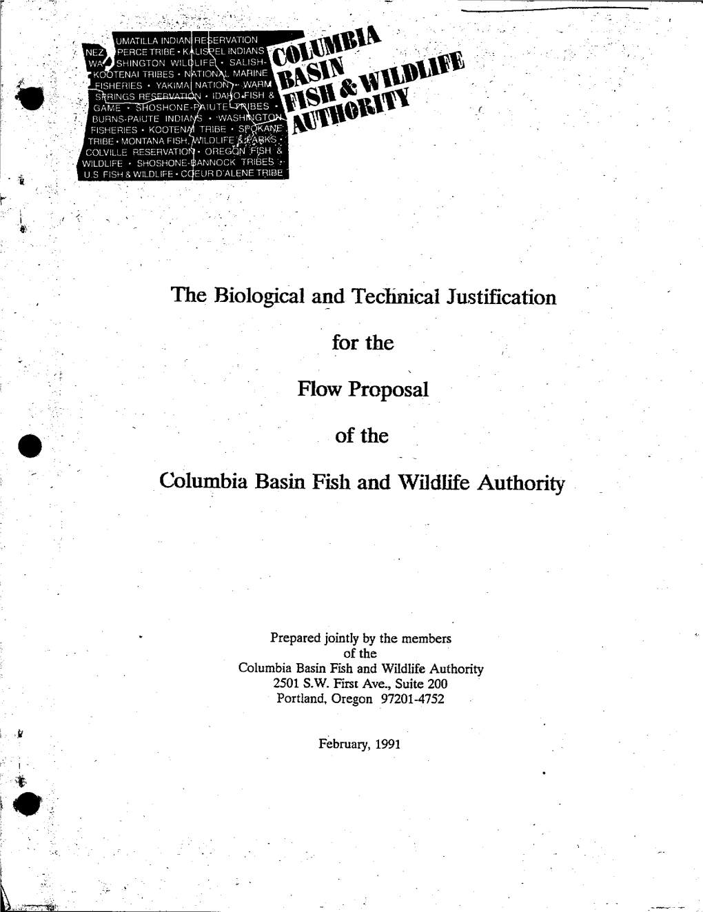 Its, the Biological and Technical Justification for the Flow Proposal Of